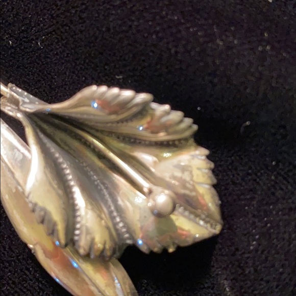 Coro sterling Calla lily brooch Vintage - Picture 3 of 5